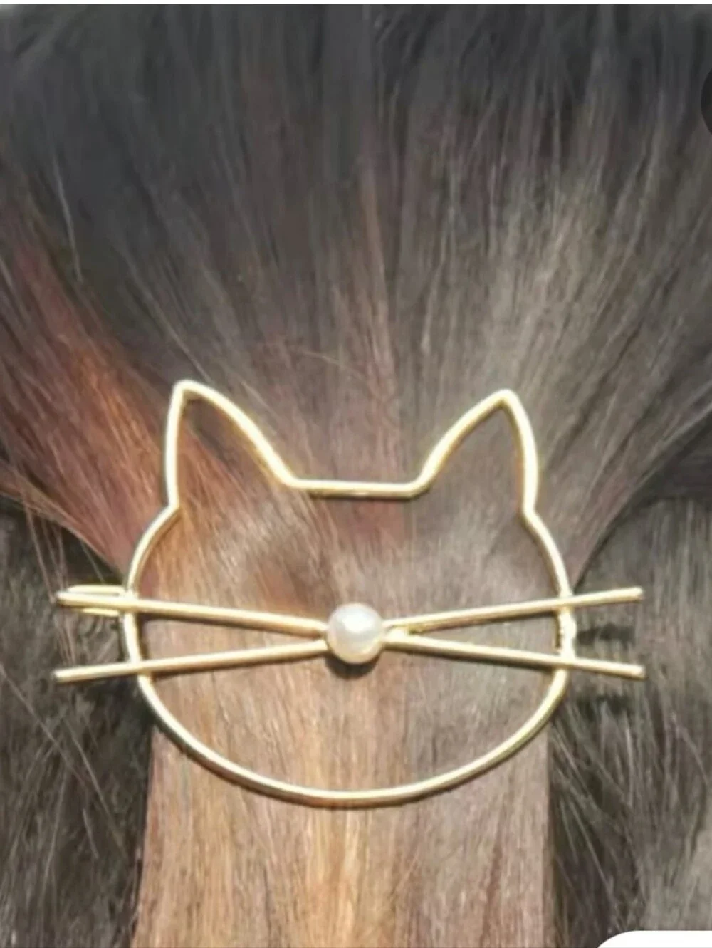 Brandy Melville Gold Metal Cat Whiskers Hair Clip